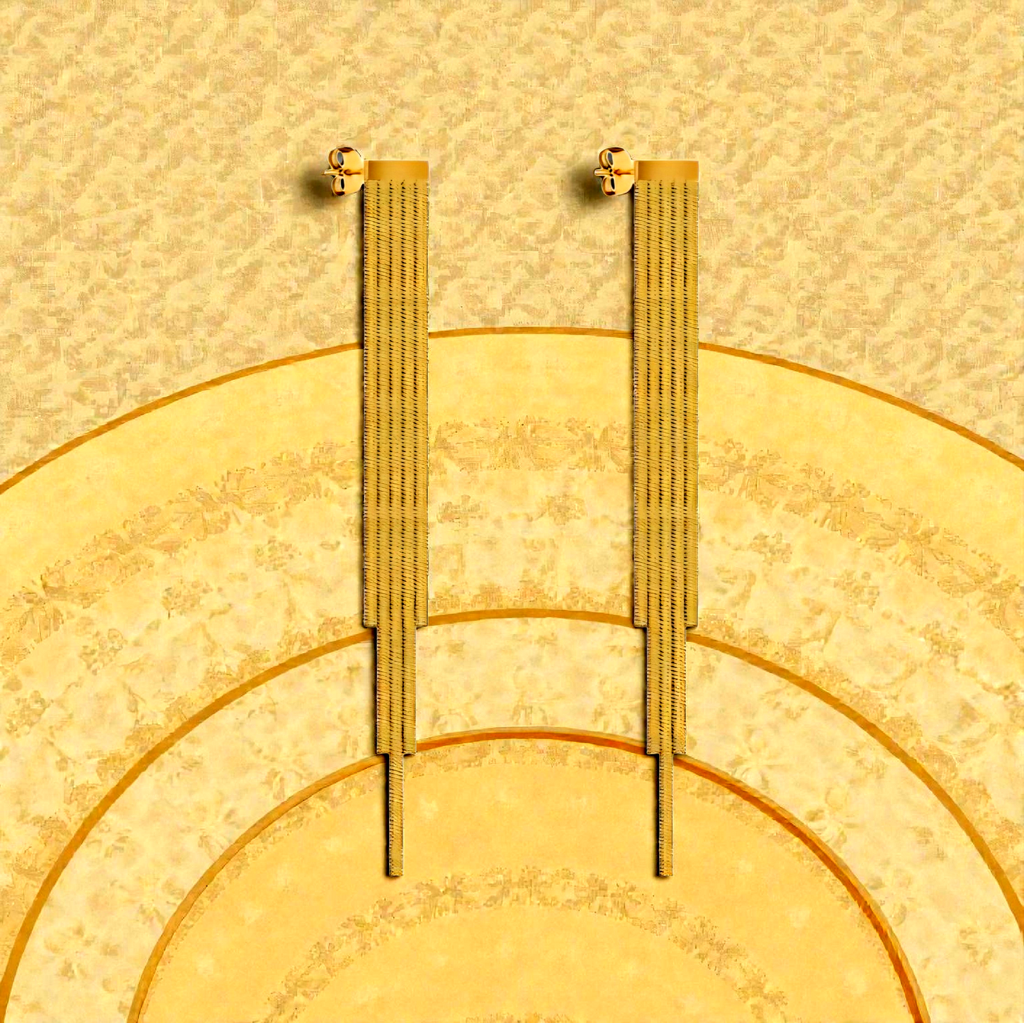 Cercei Statement Lungi Damă din Oțel Inoxidabil, Lănțișoare Multiple