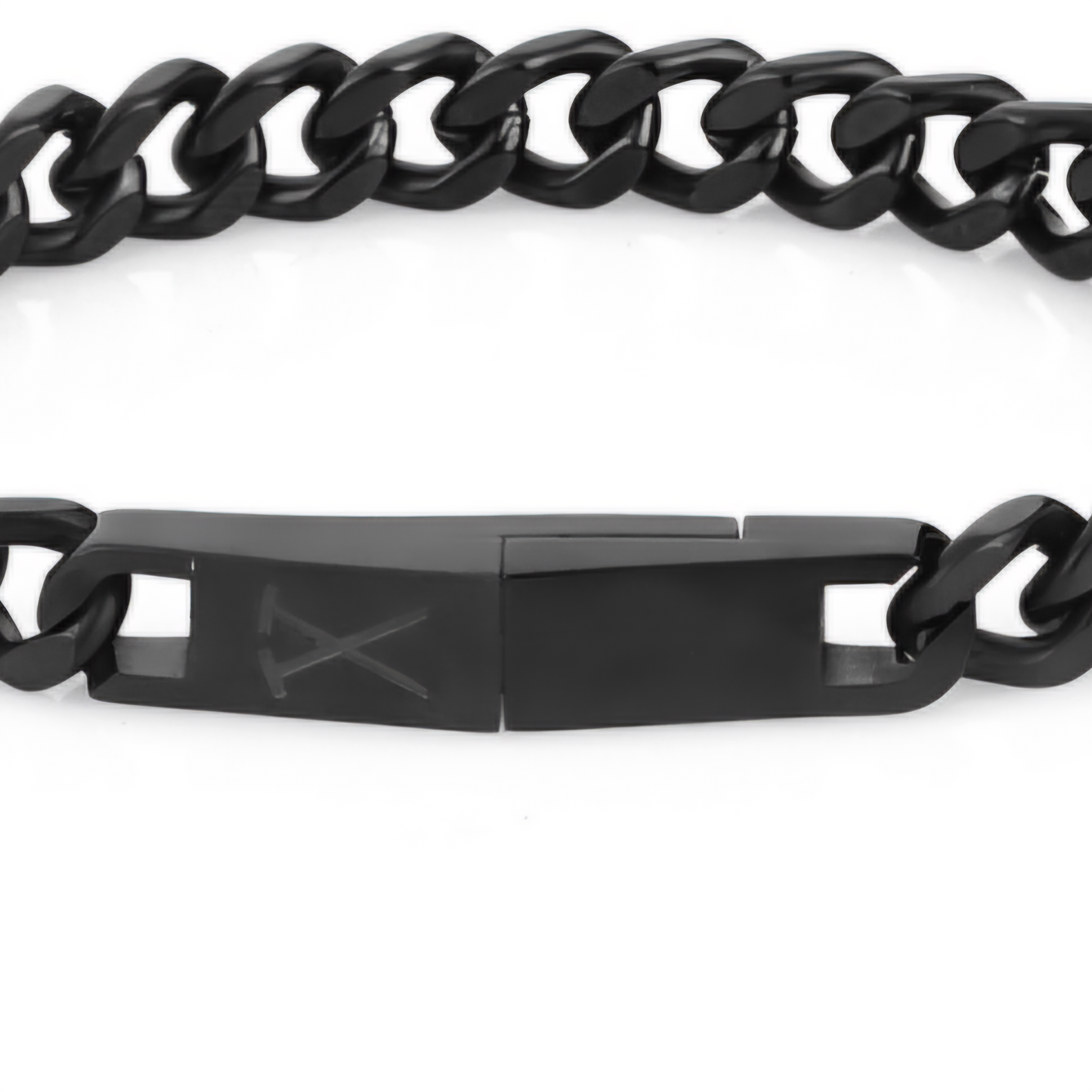 Brățară Masculină Minimalistă din Oțel Inoxidabil, Finisaj Negru Mat cu Închidere Magnetică