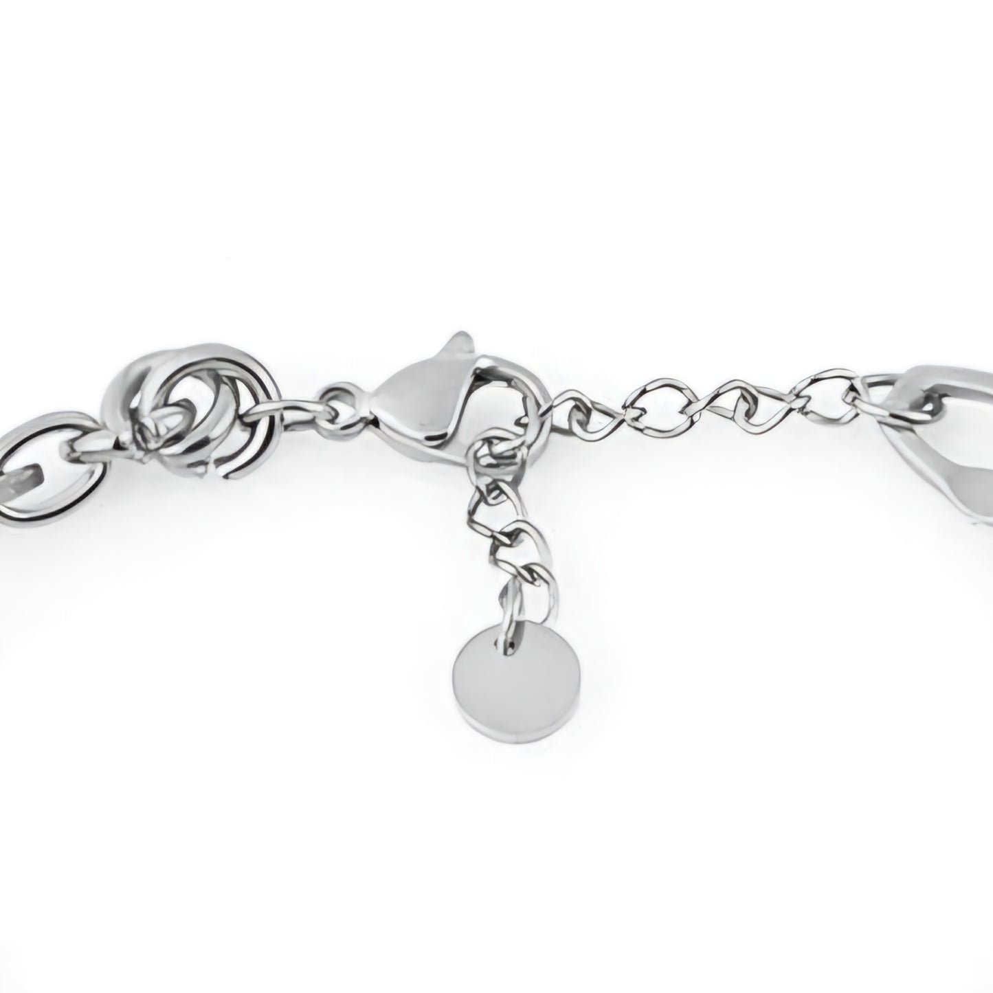 Brățară Elegantă de Damă din Oțel Inoxidabil, Design Împletit și Contrast Bicolor