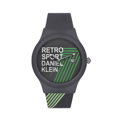 Ceas Bărbătesc, Design Retro cu Curea din Silicon și Afișaj Dată