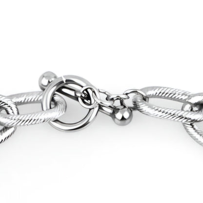 Brățară de Damă Freelook, Argintie din Oțel Inoxidabil, Design Statement Extra-Lat (25 mm)