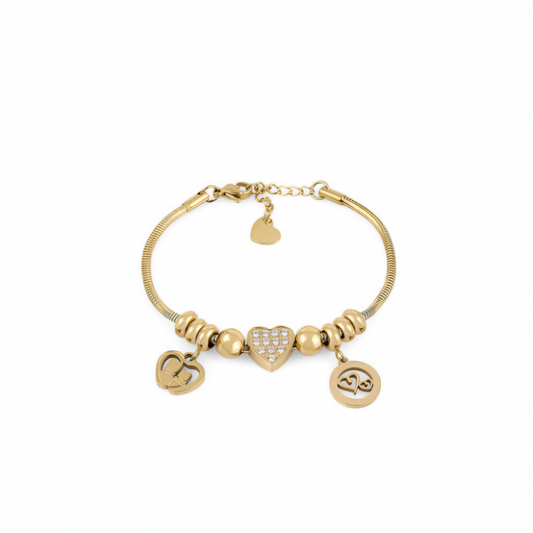 Brățară Damă din Oțel Inoxidabil, cu Talismane Hamsa