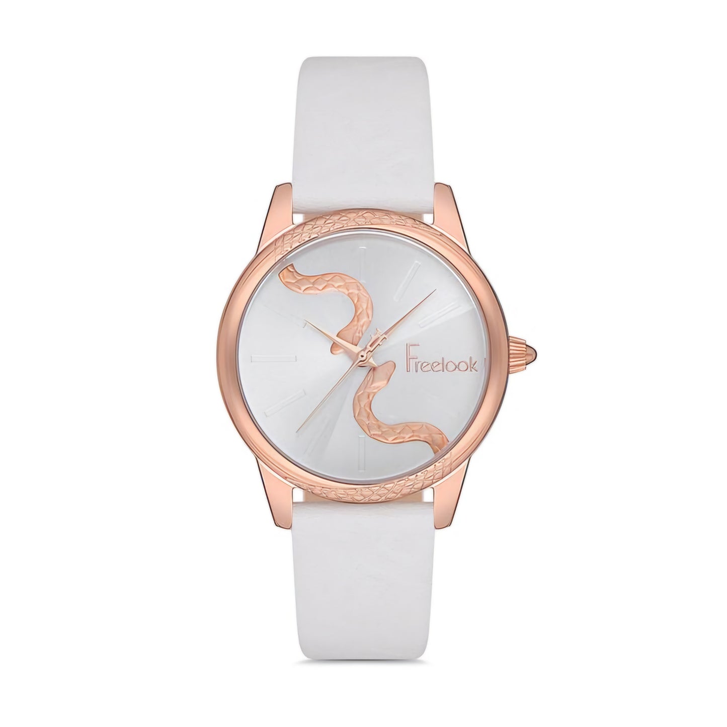 Ceas de Damă Freelook Belle Fashion, Șarpe 3D și Curea din Piele