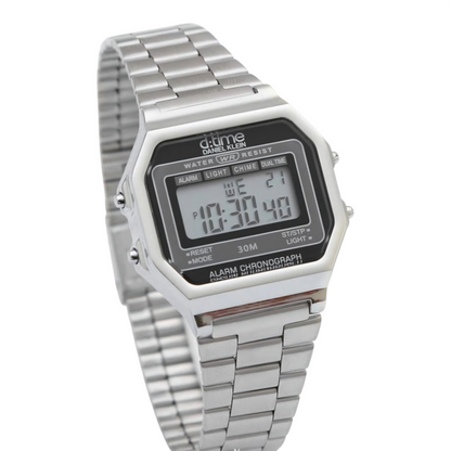 Ceas de Damă D-Time, Digital Retro-Modern cu Carcasă Octogonală