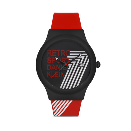 Ceas Bărbătesc, Design Retro cu Curea din Silicon și Afișaj Dată