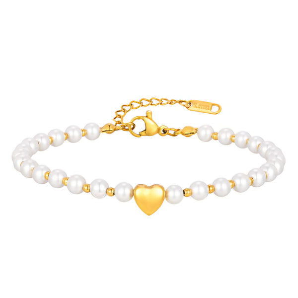 Brățară de Damă Thia Jewelry S.Steel, Design Fin Bicolor Alb și Auriu